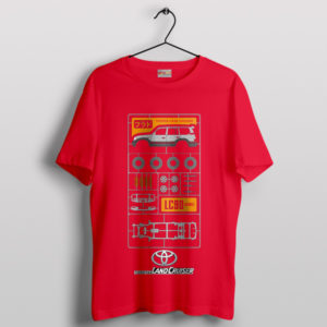 Classic LC90 Land Cruiser Parts Red T-Shirt