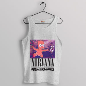 Classic Nevermind Parodied by Bart Simpson Sport Grey Tank Top