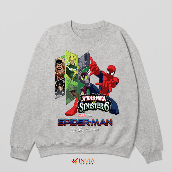 Comic Art Marvel Legends Sinister Six Sport Grey Sweatshirt