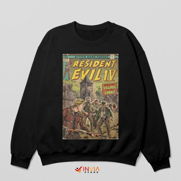 Comic Art Resident Evil Damnation Black Sweatshirt