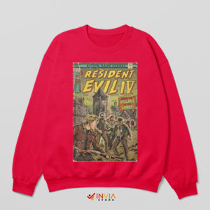 Comic Art Resident Evil Damnation Red Sweatshirt