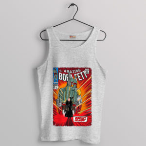 Comic Art Tribute Boba Fett Star Wars Sport Grey Tank Top