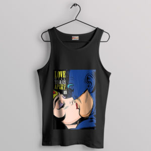 Comic Batman Love Will Tear Us Apart Black Tank Top