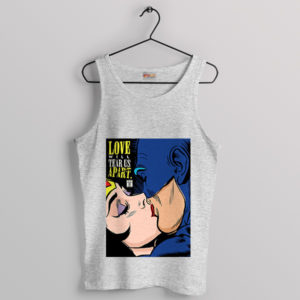 Comic Batman Love Will Tear Us Apart Sport Grey Tank Top