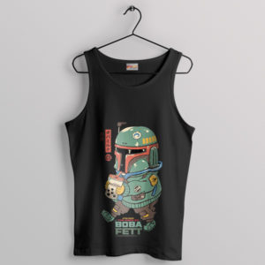 Comic Boba Fett Antique Japanese Tea Black Tank Top