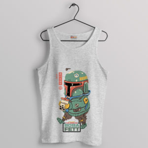 Comic Boba Fett Antique Japanese Tea Sport Grey Tank Top