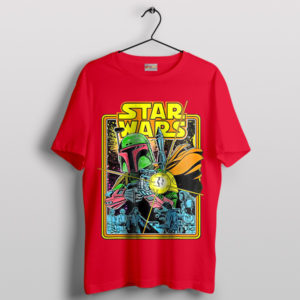 Comic Boba Fett Star Wars Visions Red T-Shirt