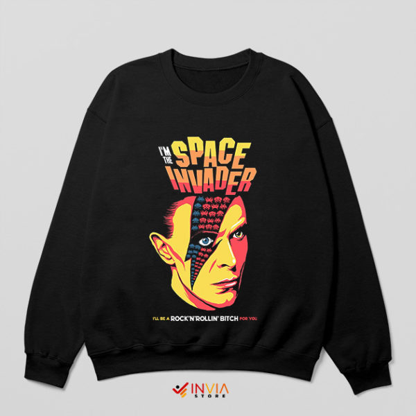 Comic Bowie I'm The Space Invader Sweatshirt