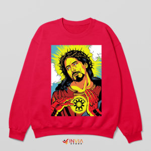 Comic Jesus Tony Stark Has A Heart Sweatshirt