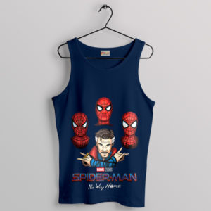 Comic No Way Home Bohemian Rhapsody Navy Tank Top