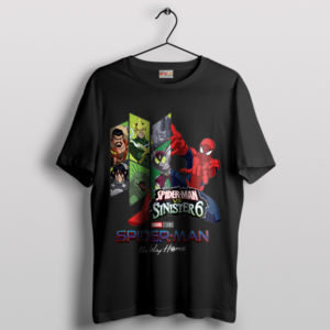 Comic No Way Home Original Sinister 6 Black T-Shirt