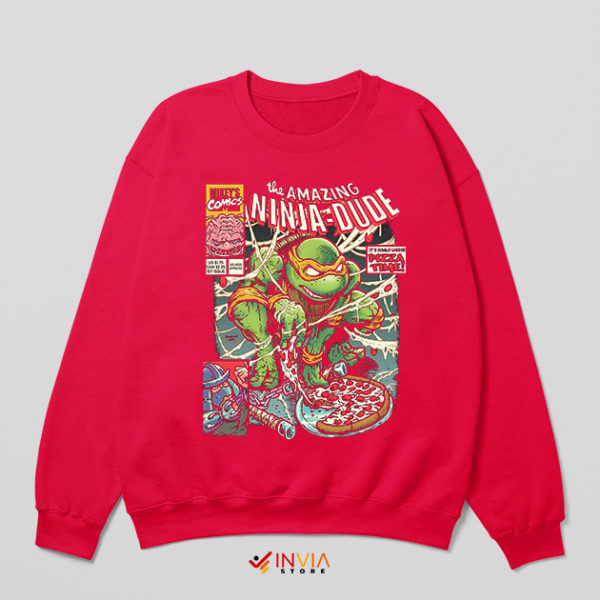 Comic art The Amazing Ninja Turtles Red Sweatshirt