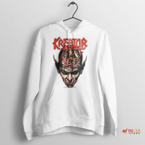 Cover Art Kreator Coma of Souls White Hoodie