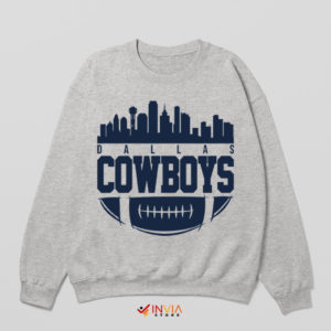 Cowboys Merch Dallas City Center Sport Grey Sweatshirt