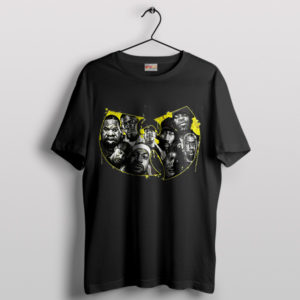 Cream Wu Tang Members Paint Art Black T-Shirt
