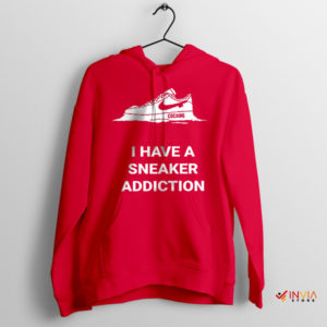 Customize Nike Sneakers Meme Cocaine Addiction Red Hoodie