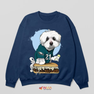Cute Dog Breeds Philadelphia Eagles Navy Sweatshirt