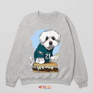 Cute Dog Breeds Philadelphia Eagles Sport Grey Sweatshirt