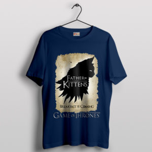 Cute Kittens HBO Game of Thrones Navy T-Shirt