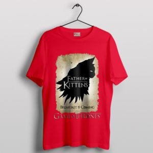 Cute Kittens HBO Game of Thrones Red T-Shirt