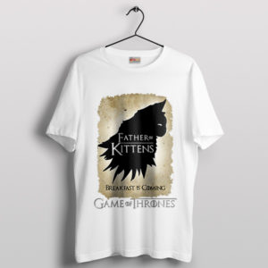 Cute Kittens HBO Game of Thrones White T-Shirt