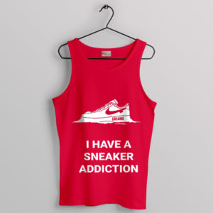 Cute Nike Sneakers Meme Cocaine Addiction Red Tank Top