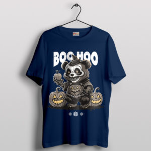 Cute Panda Bear Halloween Kills Navy T-Shirt