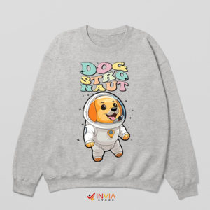 Cute Puppies NASA Astronaut Corps Sport Grey Sweatshirt