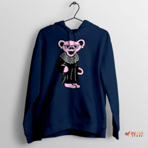 Cute Teddy Bear Cartoon Grateful Dead Navy Hoodie