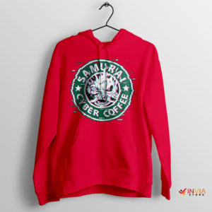 Cyberpunk Aesthetic Coffeehouses Red Hoodie