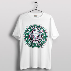 Cyberpunk Next Gen Starbucks Coffee White T-Shirt