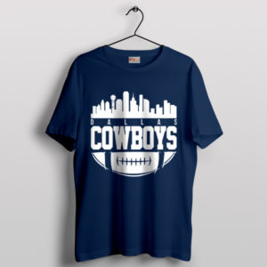 Dallas City Tour Cowboys Team Navy T-Shirt