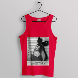 'Dangerous Woman Era Ariana Grande Red Tank Top