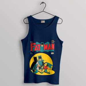 Dark Knight Bart Man Simpsons Navy Tank Top