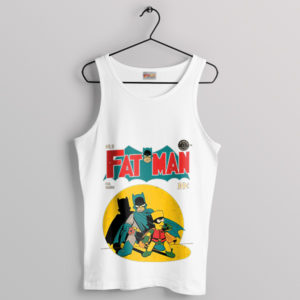 Dark Knight Bart Man Simpsons White Tank Top