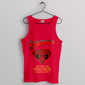 Darth Vader Face Superman Legacy Red Tank Top