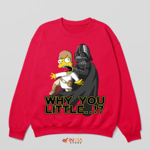 Darth Vader Quotes Bart Simpson Red Sweatshirt