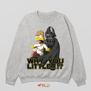 Darth Vader Quotes Bart Simpson Sport Grey Sweatshirt