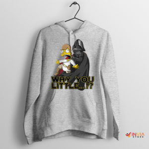 Darth Vader and Bart Simpson's Memorable Sport Grey Hoodie