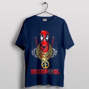 Deadpool 3 Breaking the 4th Wall Navy T-Shirt