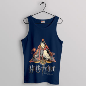 Deathly Hallows Symbol Forbidden Forest Navy Tank Top