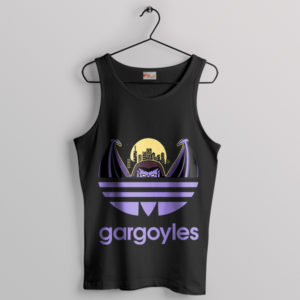 Disney Gargoyles Awakening Adidas Art Black Tank Top