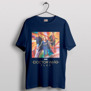 Doctor Who 13 Flux Series Art Navy T-Shirt