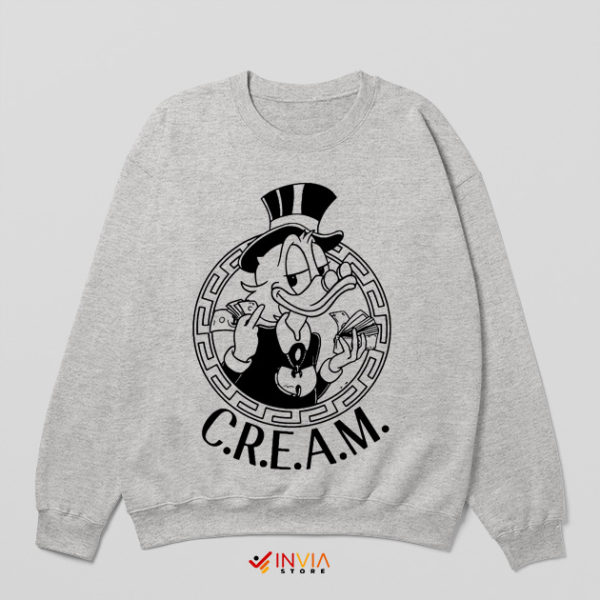 Donald Duck Day Cream Wu Tang Sport Grey Sweatshirt