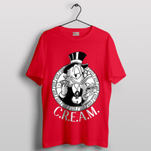 Donald Meme Cream Wu Tang Album Red T-Shirt