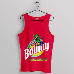 Empire Strikes Back Boba Fett Bounty Red Tank Top