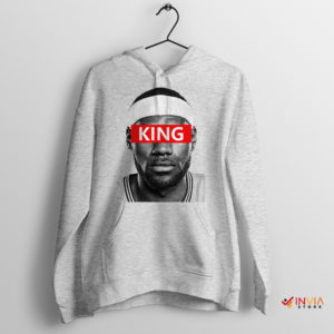 Face King Lebron James Meme Sport Grey Hoodie