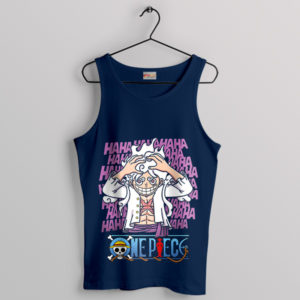 Face Smile Luffy Gear 5 Episode Navy Tank Top