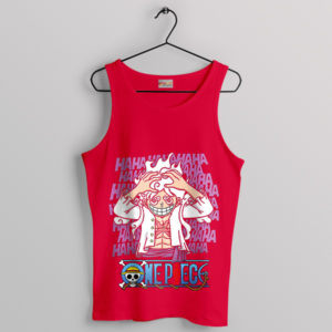 Face Smile Luffy Gear 5 Episode Red Tank Top