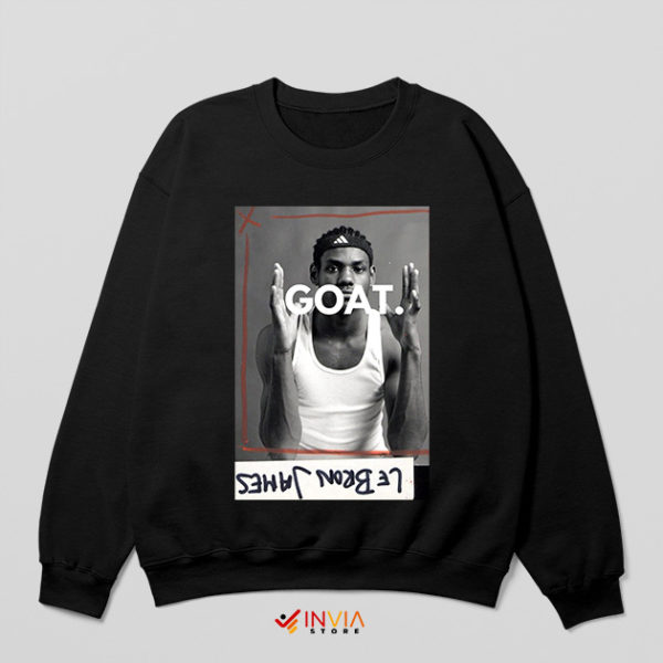 Face the GOAT NBA Lebron Black Sweatshirt